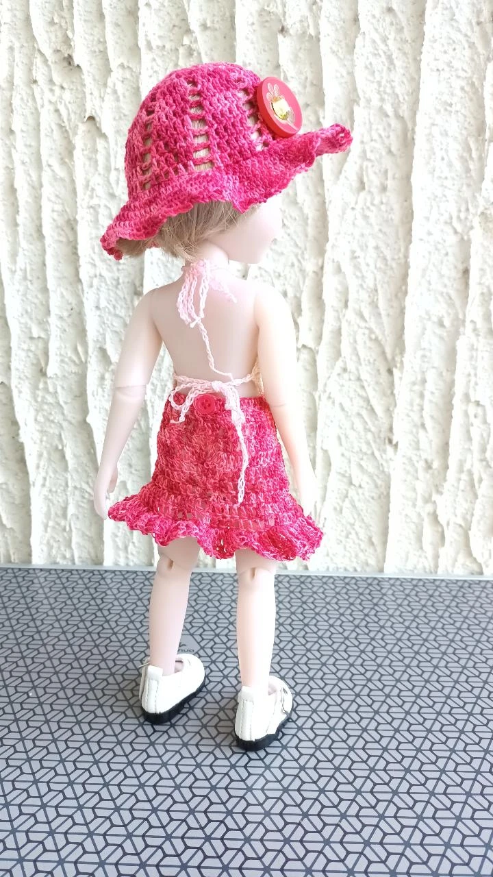 Ruby red 12" Siblies 30 cm doll clothes - – photo 3